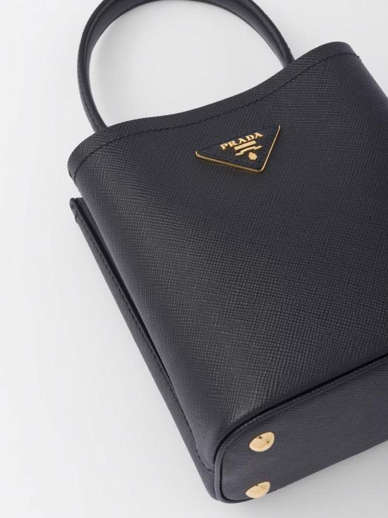 26FW 프라다 파니에 사피아노 가죽 스몰백 1BA217VOOD2ERX F0002 NERO - PRADA