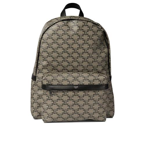  셀린느 미디움 백팩 트리옹프 캔버스 & 카프스킨 188382GD7 02SI BEIGE DOM