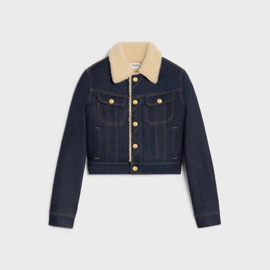  셀린느 데님 자켓 2Q981224Z 07IN RINSED DOM