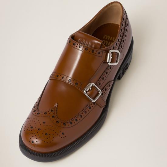  미우미우 뮬/슬리퍼 5E039E055F0005 TABACCO DOM - MIU MIU