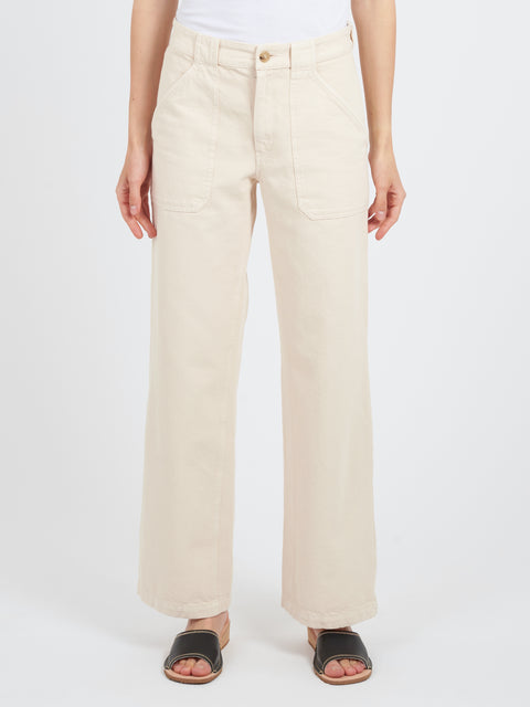  아페쎄 스트레이트 팬츠 COGZV F08421 AAD ECRU DOM - A.P.C.