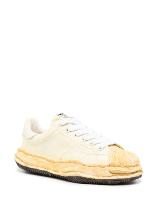  메종 미하라 야스히로 블레이키 OG솔 캔버스 로우탑 스니커즈 A12FW719 WHITE - MAISON MIHARA YASUHIRO
