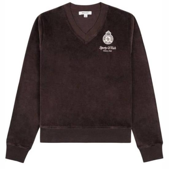  스포티앤리치 긴팔 티셔츠 VNAW2310CH DOM