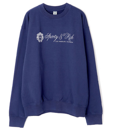  스포티앤리치 긴팔 티셔츠 CRAW2353NA31 NAVY DOM