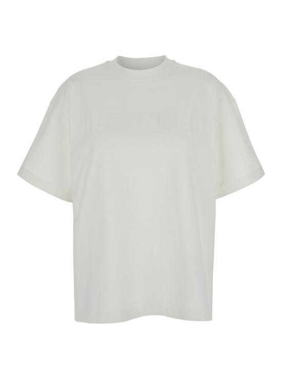 25FW 질샌더 반팔 티셔츠 J03GC0137J20243102 White