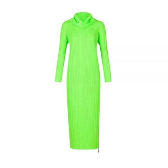  플리츠플리즈 롱 원피스 PP38JH13667 DOM