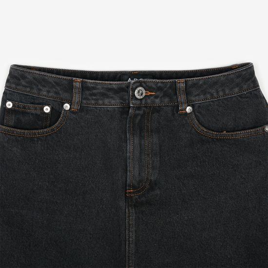  아페쎄 숏 스커트 COGUIF06094LZE BLACK DOM - A.P.C.