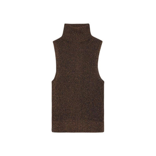  가니 민소매 티셔츠 K1935 969 COPPER BROWN DOM