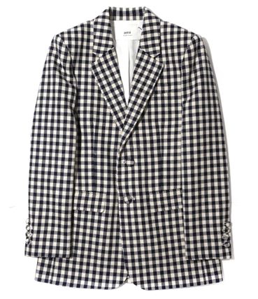  아미 수트 자켓 FBV030CO0018492 NAUTIC BLUE NATURAL WHITE DOM