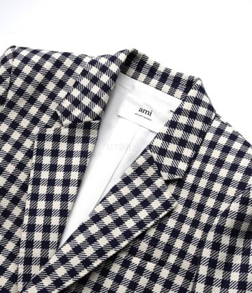  아미 수트 자켓 FBV030CO0018492 NAUTIC BLUE NATURAL WHITE DOM - AMI