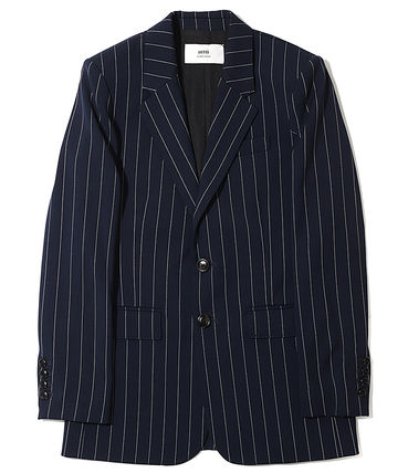  아미 수트 자켓 FBV030WV0006492 NAUTIC BLUE NATURAL WHITE DOM