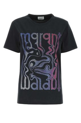  이자벨마랑 반팔 티셔츠 TS0050FAA1N87E01BK BLACK DOM