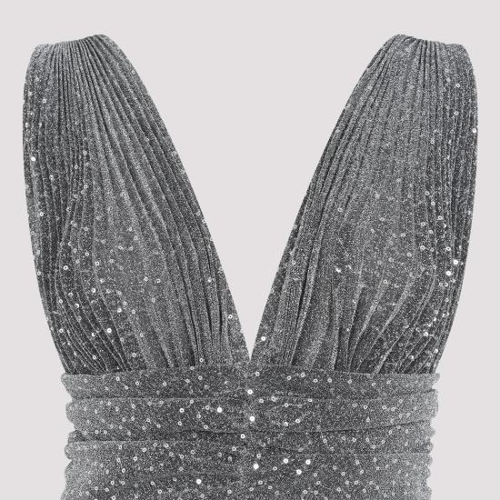 25SS 돌체앤가바나 롱 원피스 F6TKJT HLM4U S0998 ARGENTO METALLIC - DOLCE & GABBANA