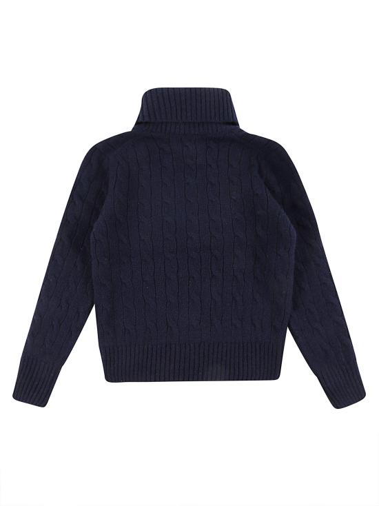 24FW [키즈] 랄프 로렌 트레이닝 상의 313950785 001 HUNTER NAVY W HUNTER NAVY PP BLUE - RALPH LAUREN