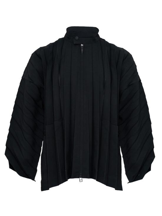  옴므 플리세 이세이 미야케 자켓 HP48FC32115 BLACK DOM