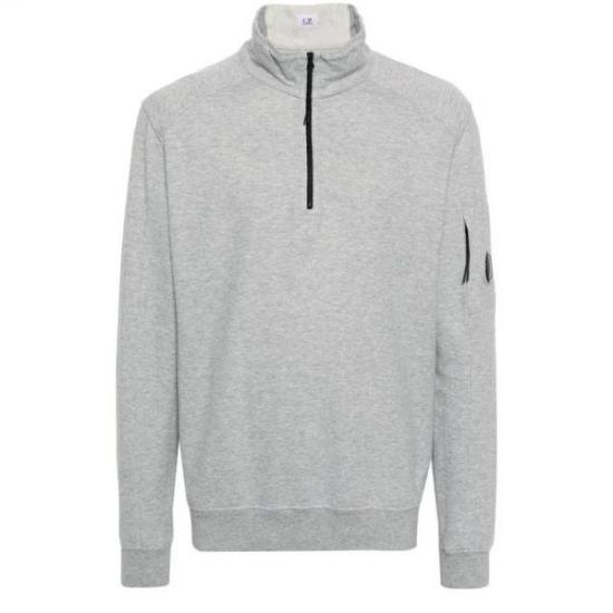 씨피 컴퍼니 라이트 플리스 하프집 스웨트 셔츠  16CMSS035A002246GM93 GREY MELANGE DOM