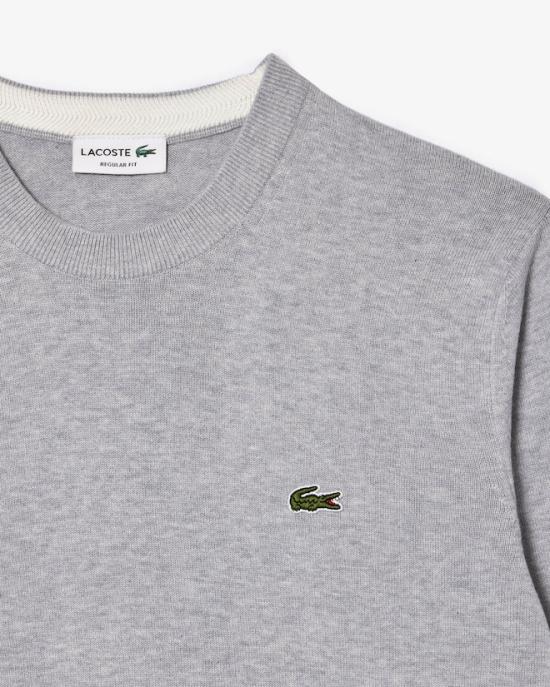  라코스테 스웨터 AH1985CCA GRAY DOM - LACOSTE