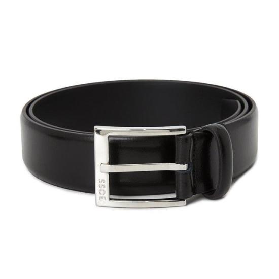 26FW 휴고보스 엘로이 레더 벨트 50482241 001 BLACK DOM