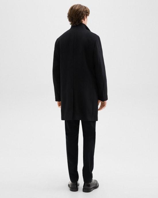  띠어리 코트 O0871407 001 BLACK DOM - THEORY