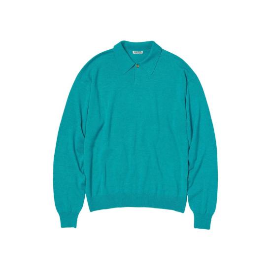 오라리 스웨터 A24AP02SK AQUA BLUE DOM