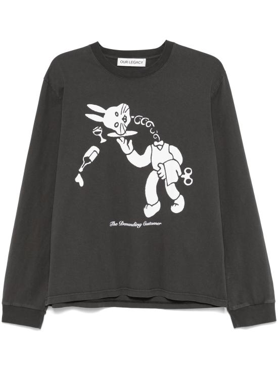  아워레가시 긴팔 티셔츠 M4246TAB BLACK DOM