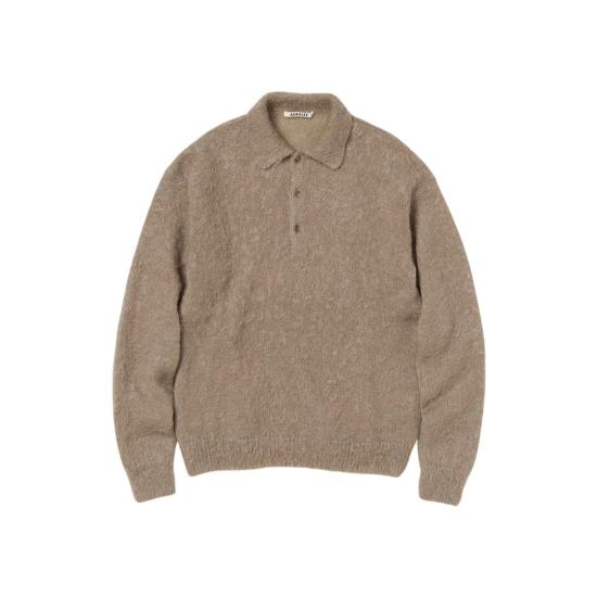  오라리 스웨터 A24AP02KM GRAY BEIGE DOM