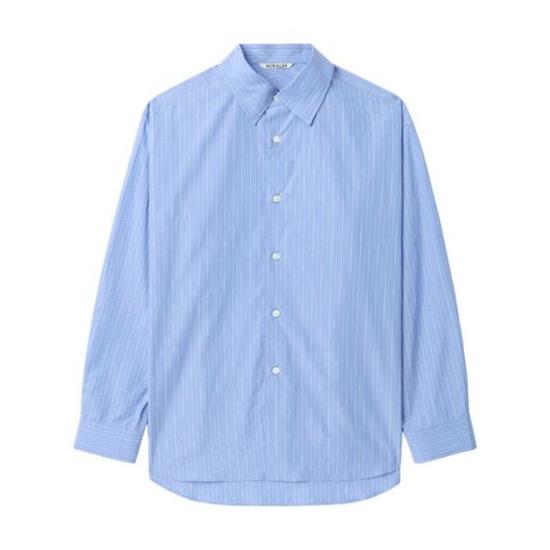 오라리 긴팔 셔츠 A24AS01SS SAX BLUE DOM
