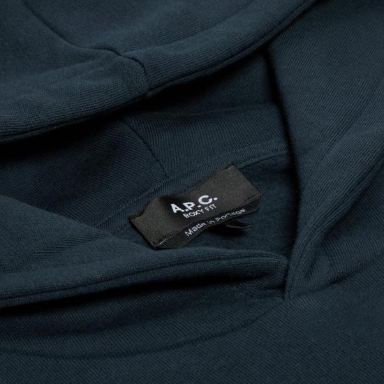 아페쎄 후드 티셔츠 COHBXH27911ILD NAVY DOM - A.P.C.