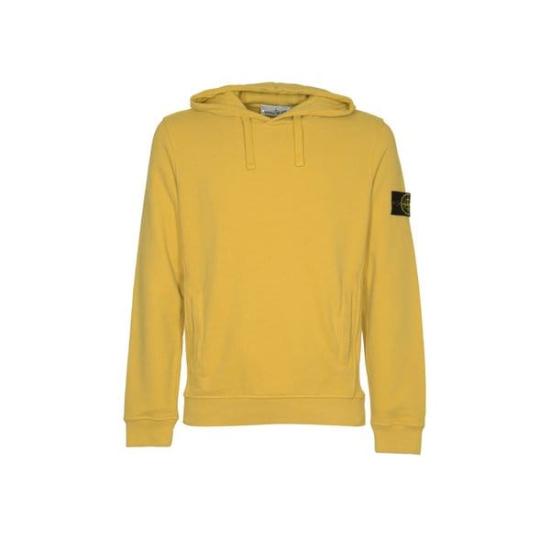  스톤 아일랜드 후드 티셔츠 811560820V0033 OCHRE DOM