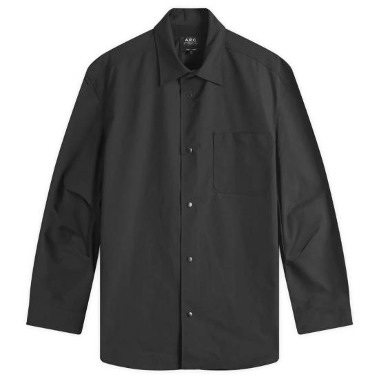  아페쎄 긴팔 셔츠 PSAIY H02950 LZA FAUX BLACK DOM