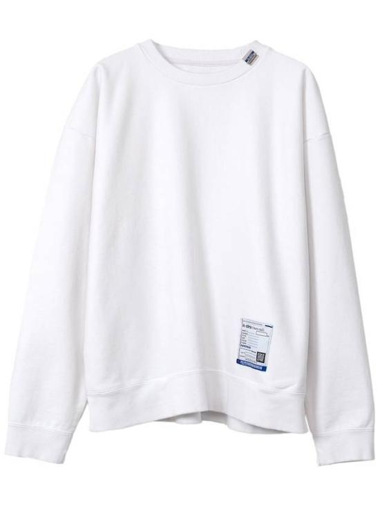  메종 미하라 야스히로 INSTRU, 인스트루 프렌치 테리 풀오버 스웨트셔츠 I12PO502WHITE DOM
