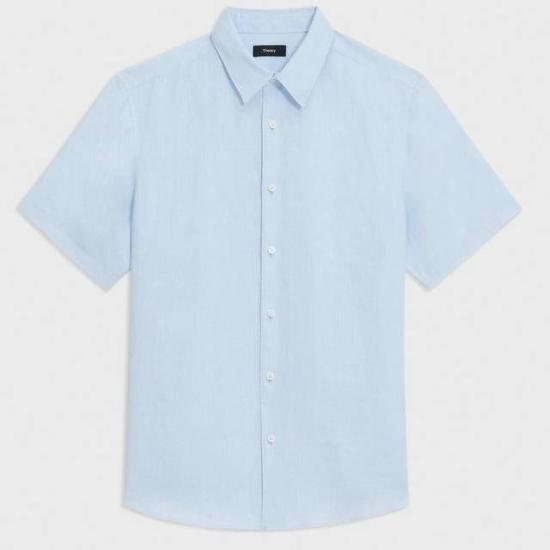  띠어리 반팔 셔츠 N0373502Y9H SKYLIGHT DOM