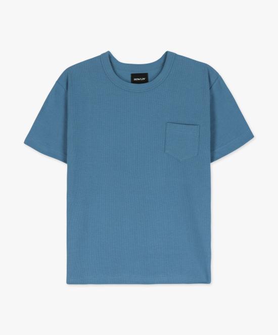  하울린 반팔 티셔츠 BELGIAN WAFFLE T SHIRT BLUE LOVER DOM