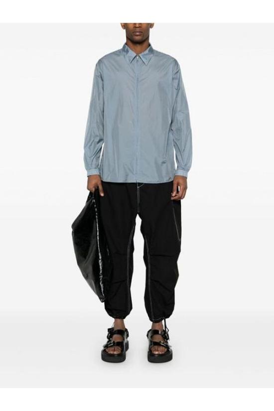  오라리 긴팔 셔츠 A24SS02DN BLUE GRAY DOM - AURALEE