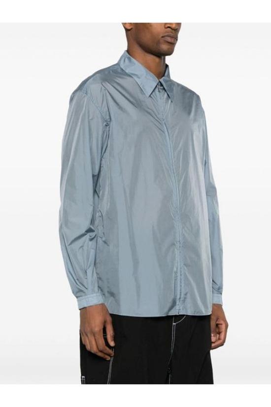  오라리 긴팔 셔츠 A24SS02DN BLUE GRAY DOM - AURALEE