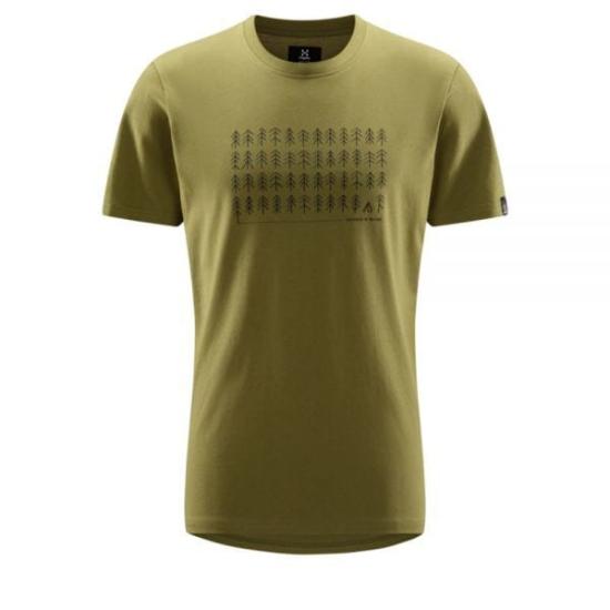  하그로프스 반팔 티셔츠 6065224VY OLIVE GREEN DOM