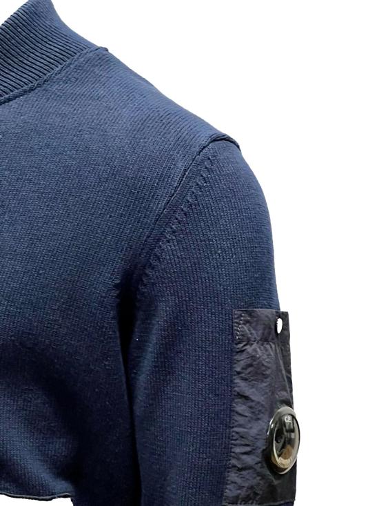  씨피 컴퍼니 집업 니트 16CMKN046A005367M888 TOTAL ECLIPSE DOM - C.P. COMPANY