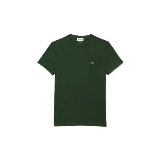26SS 라코스테 피마 코튼 저지 크루넥 티셔츠 TH6709132 GREEN DOM