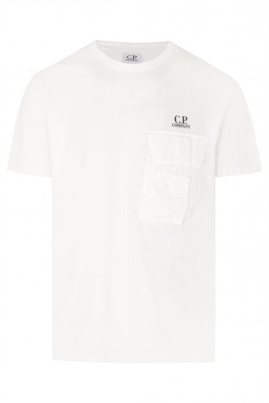  씨피 컴퍼니 반팔 티셔츠 16CMTS182A 005697G 103 GAUZE WHITE DOM