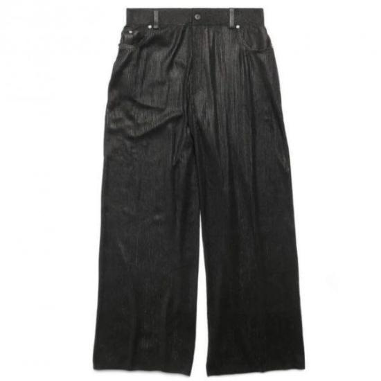  발렌시아가 스트레이트 팬츠 745461 T6219 1000 BLACK DOM