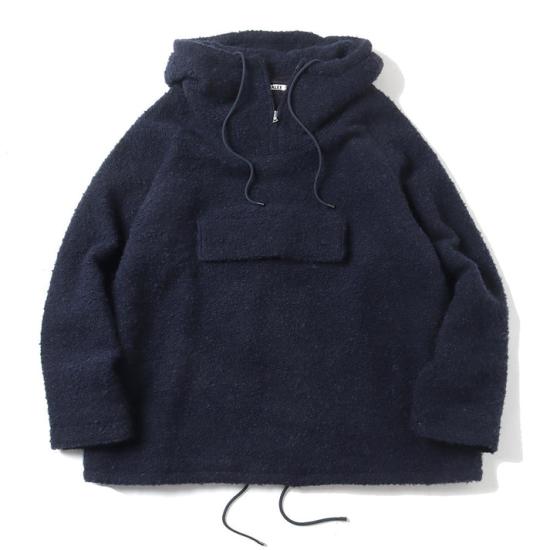  오라리 후드 티셔츠 A23AP01AK DARK NAVY DOM
