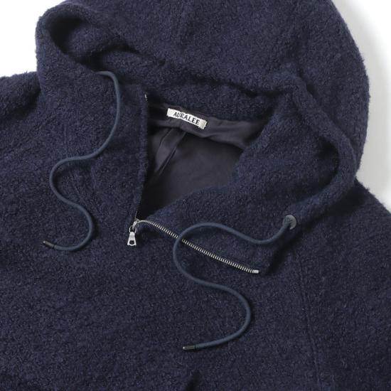  오라리 후드 티셔츠 A23AP01AK DARK NAVY DOM - AURALEE