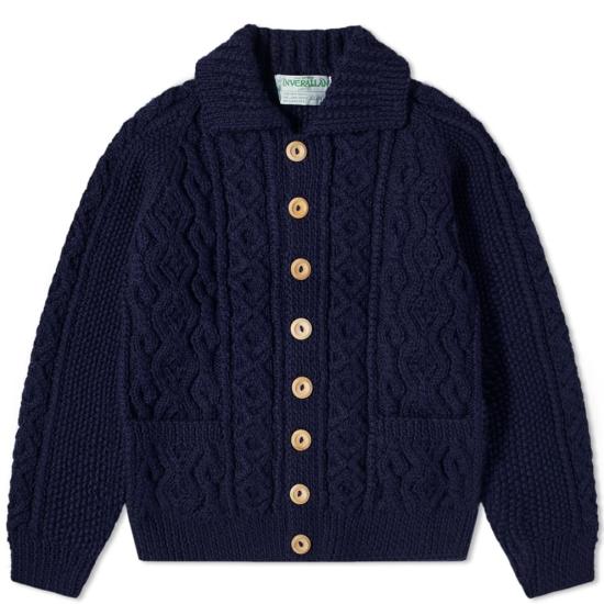  인버알란 가디건 3A NAVY DOM