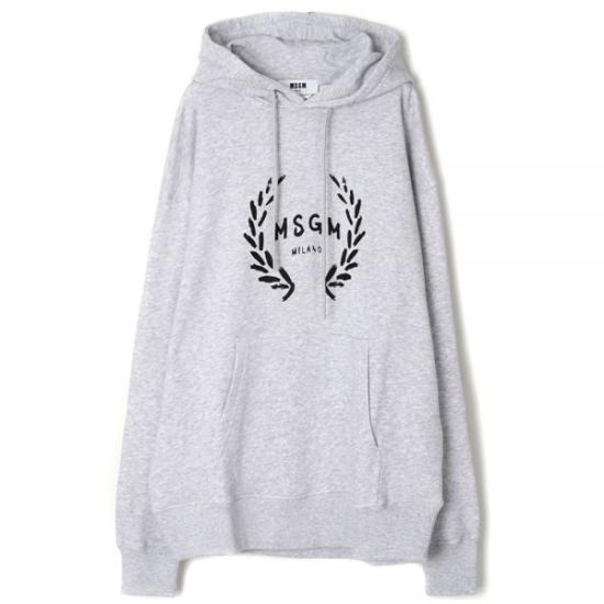  엠에스지엠 후드 티셔츠 3540MM13023779794 GRAY DOM