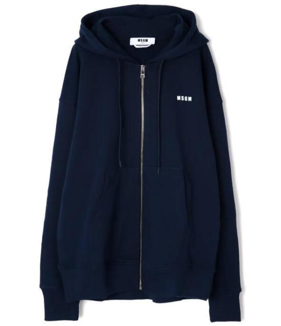  엠에스지엠 후드 티셔츠 3540MM507 237799 89 NAVY DOM