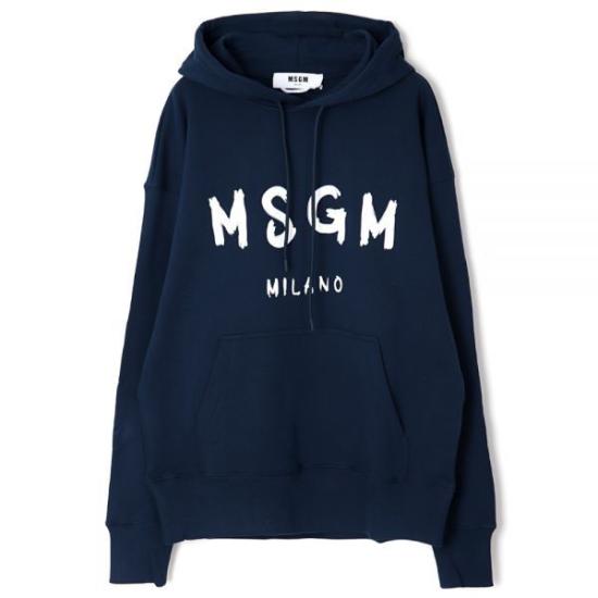  엠에스지엠 후드 티셔츠 3540MM51523779989 NAVY DOM