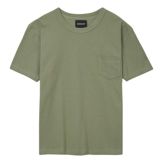  하울린 반팔 티셔츠 BELGIAN WAFFLE T SHIRT AGAVE DOM