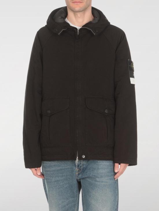  스톤 아일랜드 숏패딩 811541649V0029 BLACK DOM