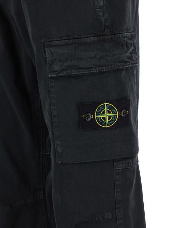  스톤 아일랜드 313L1 올드 이펙트 카고 조거팬츠 8115313L1A0129 BLACK DOM - STONE ISLAND