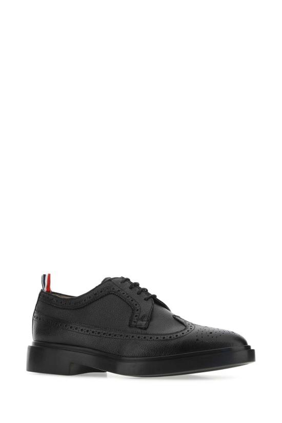 25FW 톰브라운 클래식 롱윙 삼선탭 브로그 MFD002H00198001 BLACK DOM - THOM BROWNE